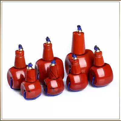 Warring States South Red Agate Buddha Head Pagoda Three-way Zang Red Agate Buddha Head Red Chicken Liver Red Agate Buddha Head