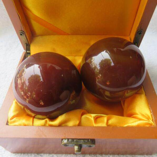 Manau Fitness Ball Handball Seniors Health Care Ball Tai Chi Ball Handlebar ENDLESS SOLID JADE HAND TURNED BALL GIFT