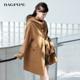 Bagpipe 2024 winter new hooded wool coat