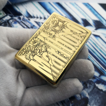 ZORRO Zorro 912 heavy armor 150 gr pure copper drain windproof kerosene lighter custom finely carved engraving