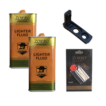 zorro lighter oil Original Zorro special oil kerosene 133ML Flint cotton core set Gold consumables