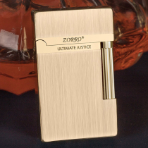 Zorro Langsound kerosene lighter side slip crisp steel sound old-fashioned nostalgic trembles with high-end gift Z612