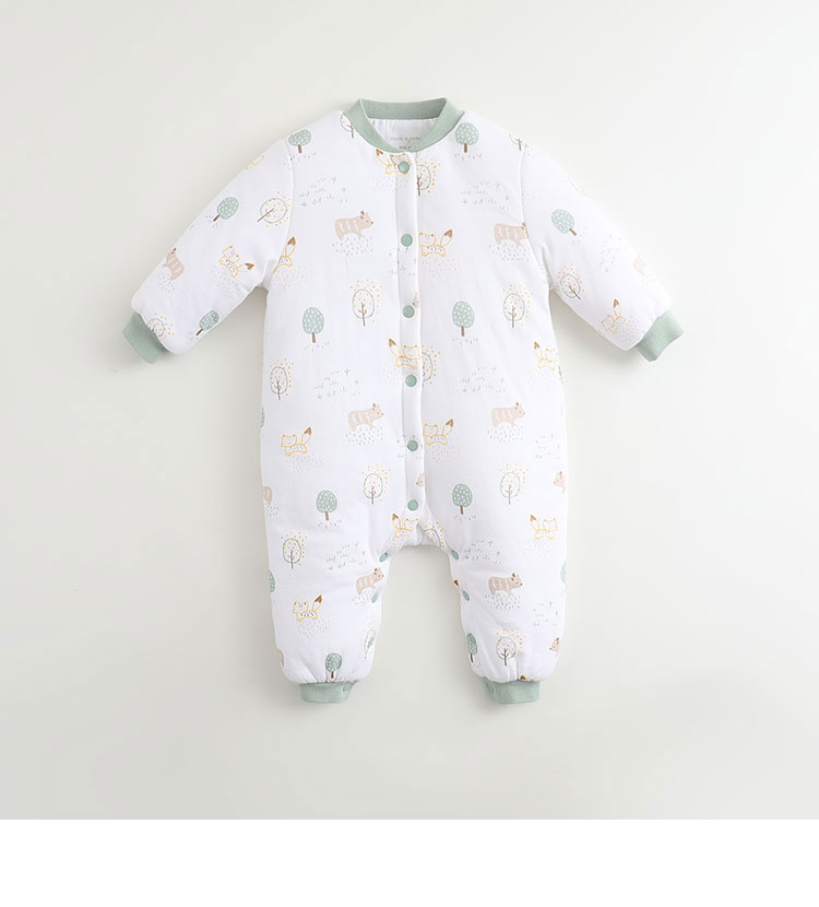 Quần áo mùa đông Mark Jenny cho nam và nữ Quần áo trẻ em cotton một mảnh romper quần áo sơ sinh dày 71102 bộ quần áo liền thân
