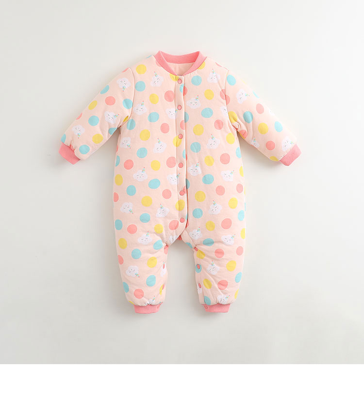 Quần áo mùa đông Mark Jenny cho nam và nữ Quần áo trẻ em cotton một mảnh romper quần áo sơ sinh dày 71102 bộ quần áo liền thân