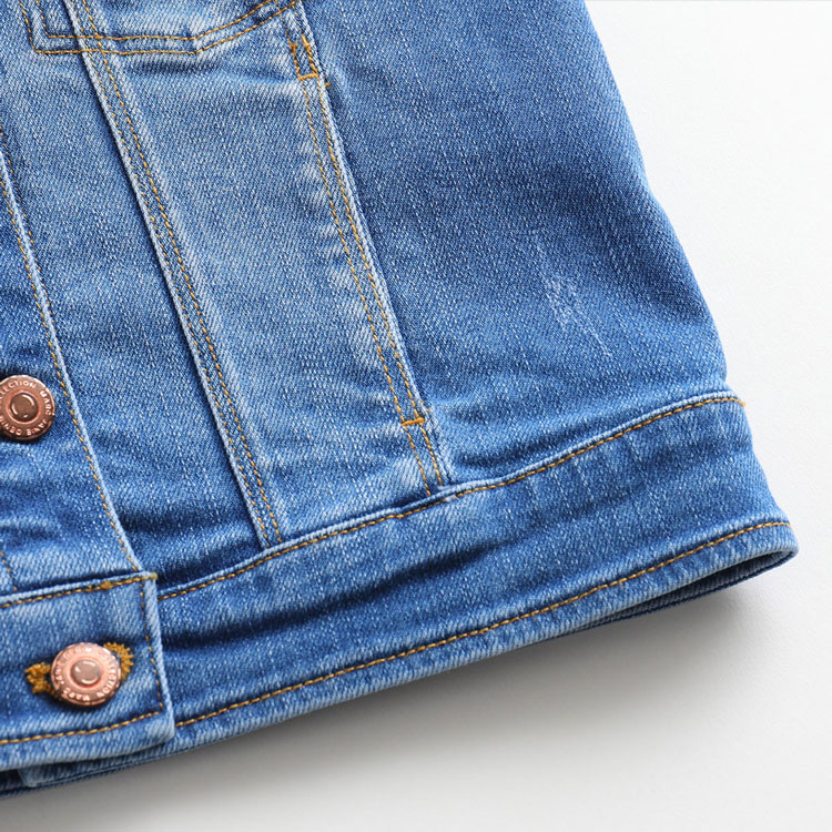 Mark Jenny 2019 xuân hè bé trai và bé gái giặt áo denim cho bé sơ mi 18732 quần áo trẻ em đẹp