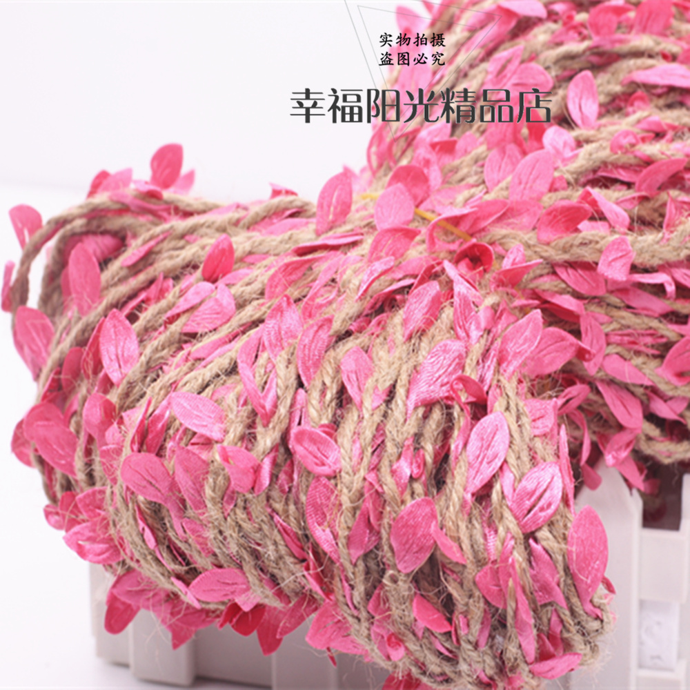 Hemp Rope Decoration Clog Leaf Nursery Vine Strips Natural Corner Beautification Piping Winding Green Planting Cloth Art Rope Flower Ring Suspended Ceiling