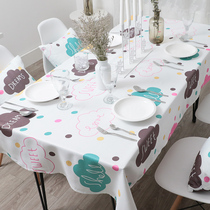 Customized ins Simple Nordic food tablecloth anti-hot disposable net Red household tea table cloth fabric cotton linen hipster