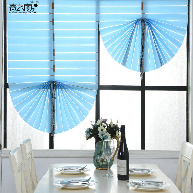 Spring South roller shutter curtains shutters Finished Sector Curtain Pull Bead Soft yarn Curtain Bra curtain partition Living room Bedroom Bedroom