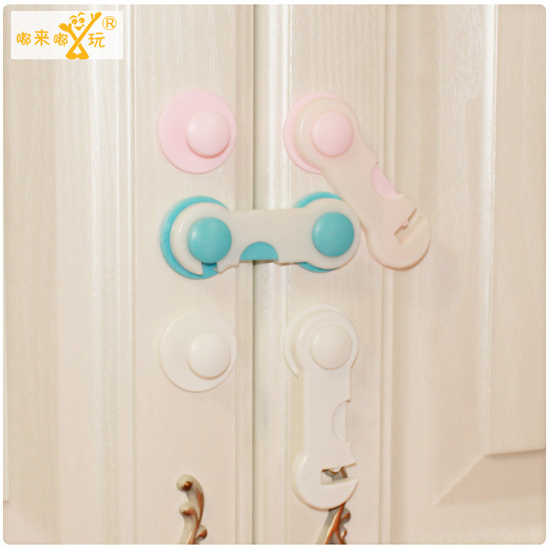 Child safety lock clamping hand baby multifunction protection open door door Cabinet door sliding door drawer window lock catch