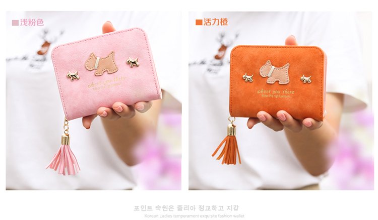 Mới sinh viên Hàn Quốc dễ thương ví hoạt hình nữ ngắn đoạn thủy triều nhỏ thay đổi hai lần khóa kéo khóa thẻ gói nữ - Ví / chủ thẻ ví da nam đẹp