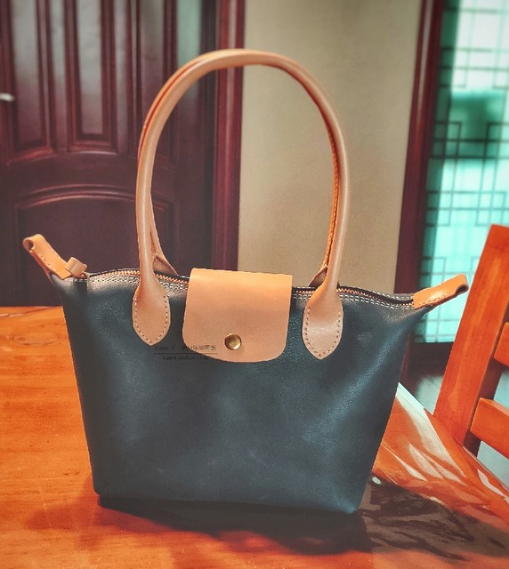 Handmade leather goods drawings, dumpling bag drawings, shoulder bag, long handle ladies bag, shopping bag pattern