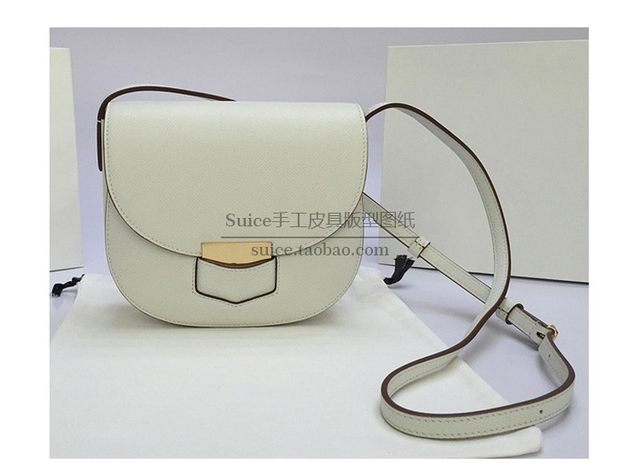 Tofu Bag Shoulder Bag Women's Saddle Bag Pattern Handmade Leather Drawings Violin Leather Pattern Drawings Cf02