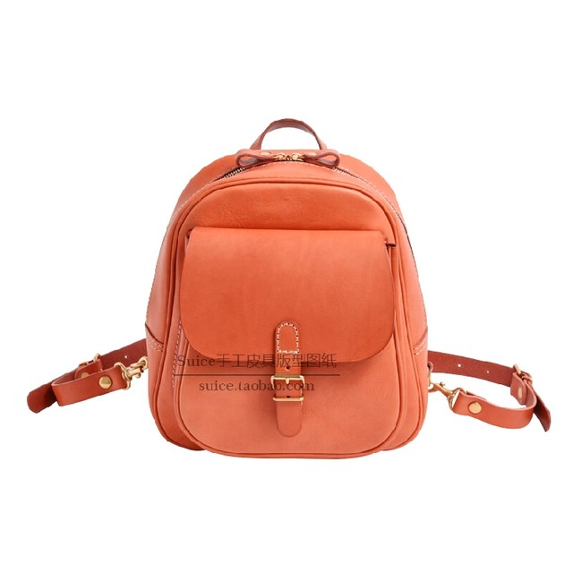 Women's Backpack Pattern Casual Backpack School Bag Leather Pattern DIY Paper Pattern Eaf-01