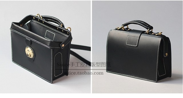 Handmade DIY Leather Goods Pattern Drawings, Doctor's Wallet Pattern, Bag Leather Pattern Model Drawings