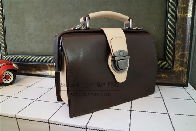 Handmade DIY Leather Goods Pattern Drawings, Doctor's Wallet Pattern, Bag Leather Pattern Model Drawings