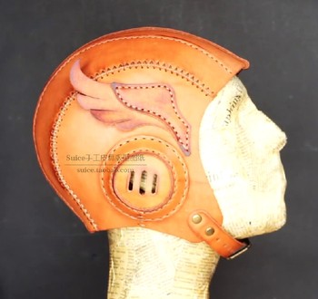 Leather Handmade Paper Pattern Steampunk Pilot Hat Pattern Drawing Cosplay Pattern