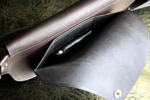 Handmade Leather Drawings DIY Men's Waist Bag Chest Bag Drawings Version Casual Backpack Leather Goods Pattern Bf99