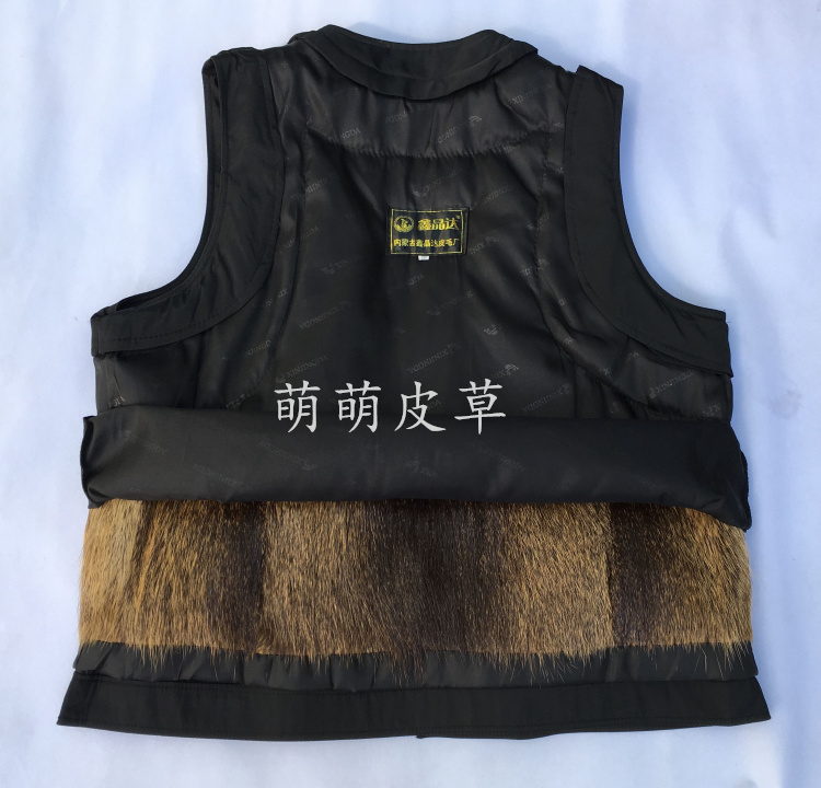 Qinggen lót tóc một vest nam mùa đông trung niên ấm áp vest da áo ghi lê nam