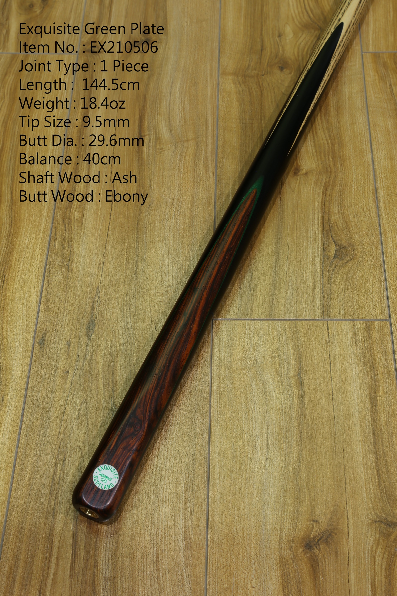 ＜Royal Billiards Shanghai Store＞British Exquisite Billiard Cue Green Card Single Insert Cocoa Wood-7