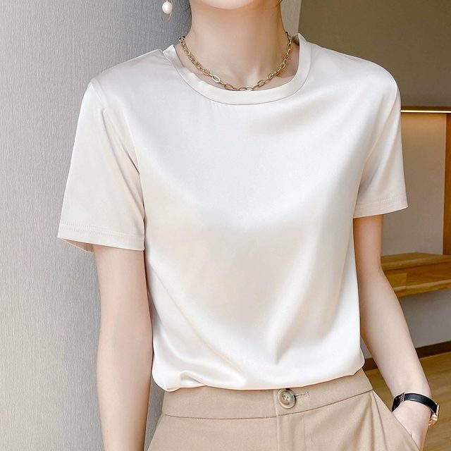 Triacetic acid women's T-shirt short-sleeved loose