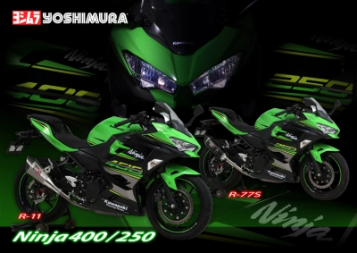 Ống xả Nissan Yoshimura Kawasaki NINJA Ninja 400 Z400 đặc biệt sửa đổi ống xả bằng hợp kim titan - Ống xả xe máy