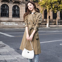 Windbreaker womens age-reducing 2022 spring and autumn new styles this years popular double-breasted fashion slim and sagging coat coat