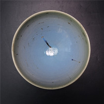 Red Glazed Jun Kiln Porcelain Bowl Ancient Jun Porcelain Ornaments Old Kiln Ceramic Ice Crack Bowl Antique Vintage Old Objects