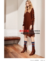 Taiwan womens fashion show 2020 Autumn and Winter new dress 602096E