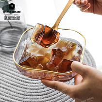 Zhiyu Japanese Hammerhead pattern Phnom Penh Glass snack bowl Birds Nest roast grass ice Powder Herbal Jelly Salad Ximi Dew