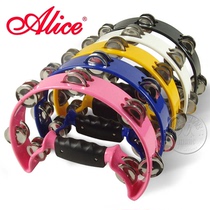 Alice single ring flower bell drummer rattle tambourine ATB005 parent-child teaching aids childrens educational toys