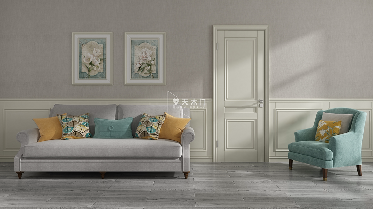 Dream sky wooden door solid wood composite door 4F21