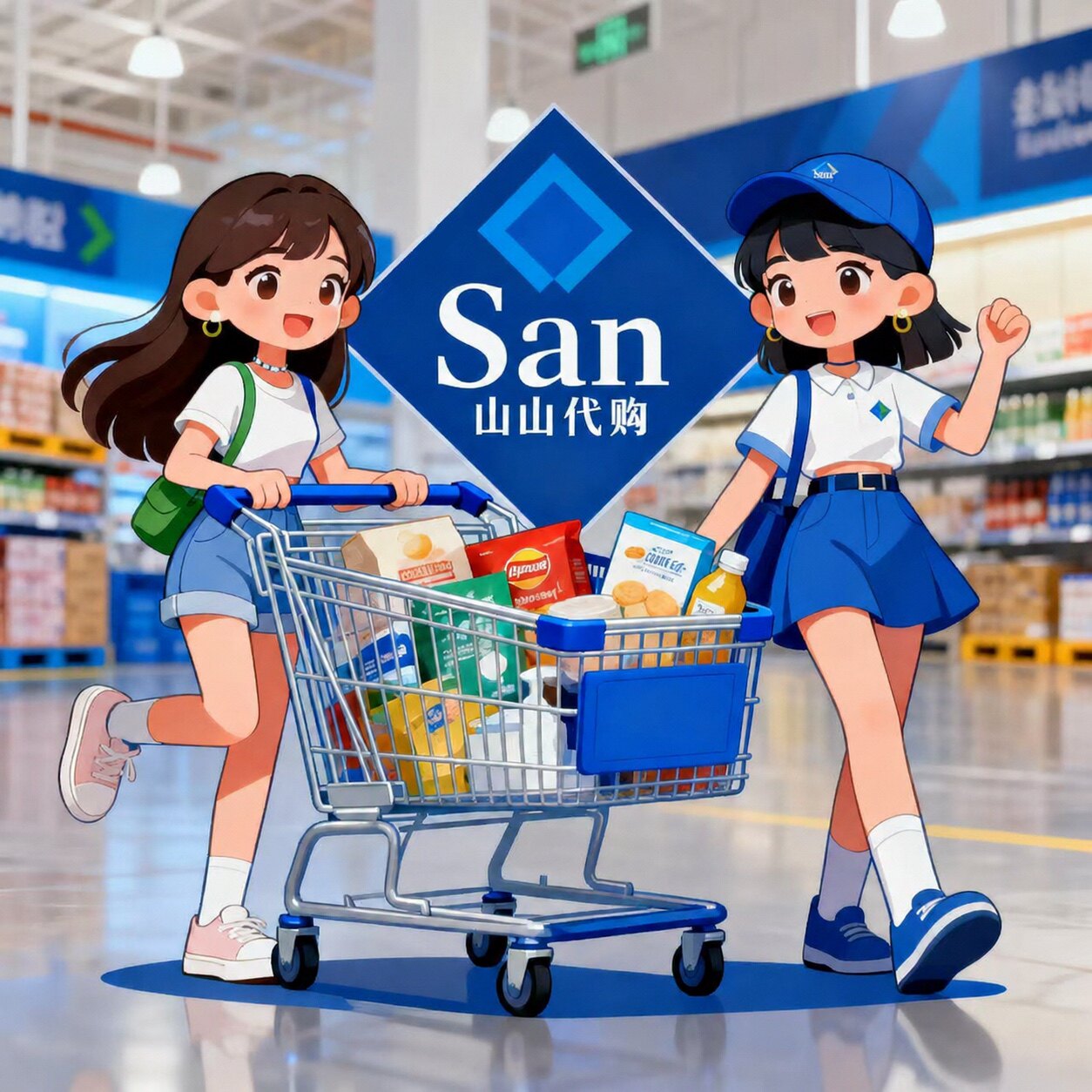 贰姑娘会员店代购的LOGO