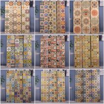 Nordic retro 300 balcony thangka Mediterranean gray kitchen background bathroom bathroom small tiles wall tiles