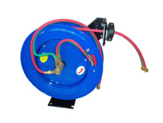 Барабаны 自动伸缩乙炔氧气并联气管卷管器 高压双色气带软管盘 宝润佳工业