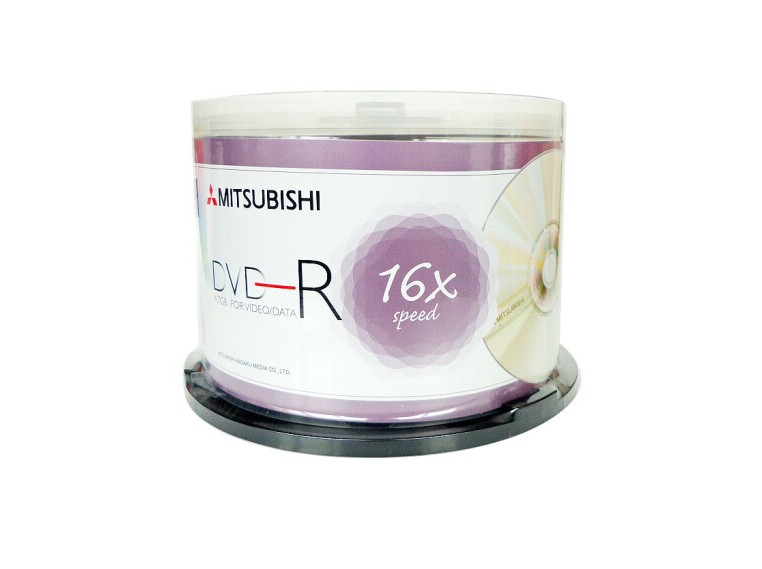 Mitsubishi 4 7GDVD burn disc DVD-R16X vegetarian surface DVD-R burn CDs 50 sheets of barrelled blank CDs