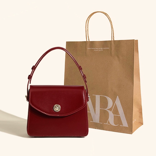 ZARA Красная портативная сумка через плечо для невесты, сумка на одно плечо