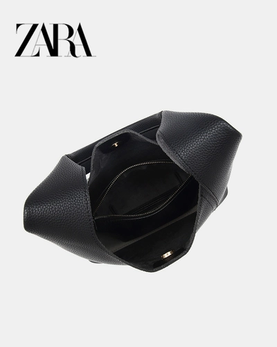 ZARA Вместительная и большая сумка подмышку, сумка на одно плечо, премиум класс