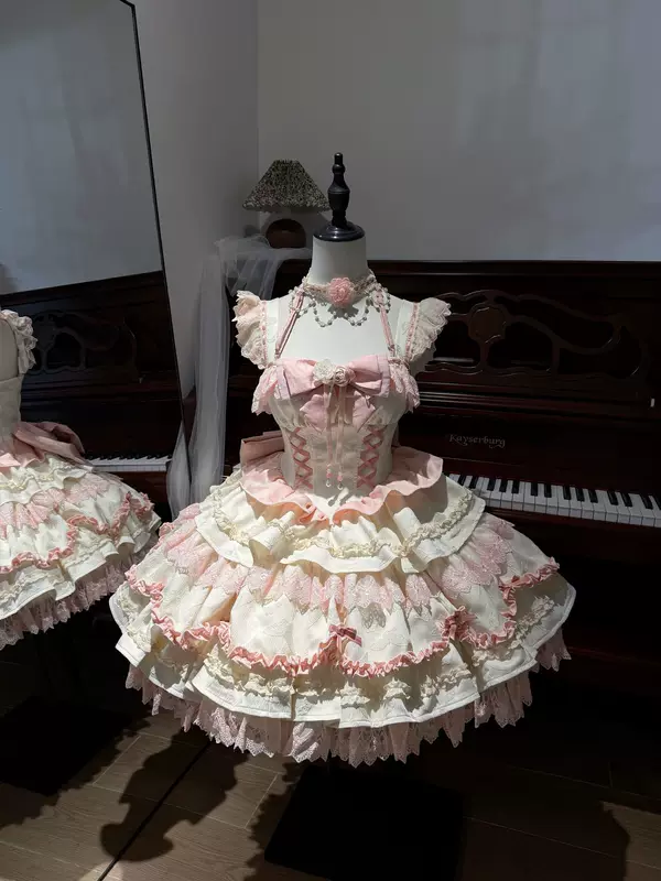 Настоящий маленький костюм принцессы, юбка, стиль Lolita, Lolita Jsk