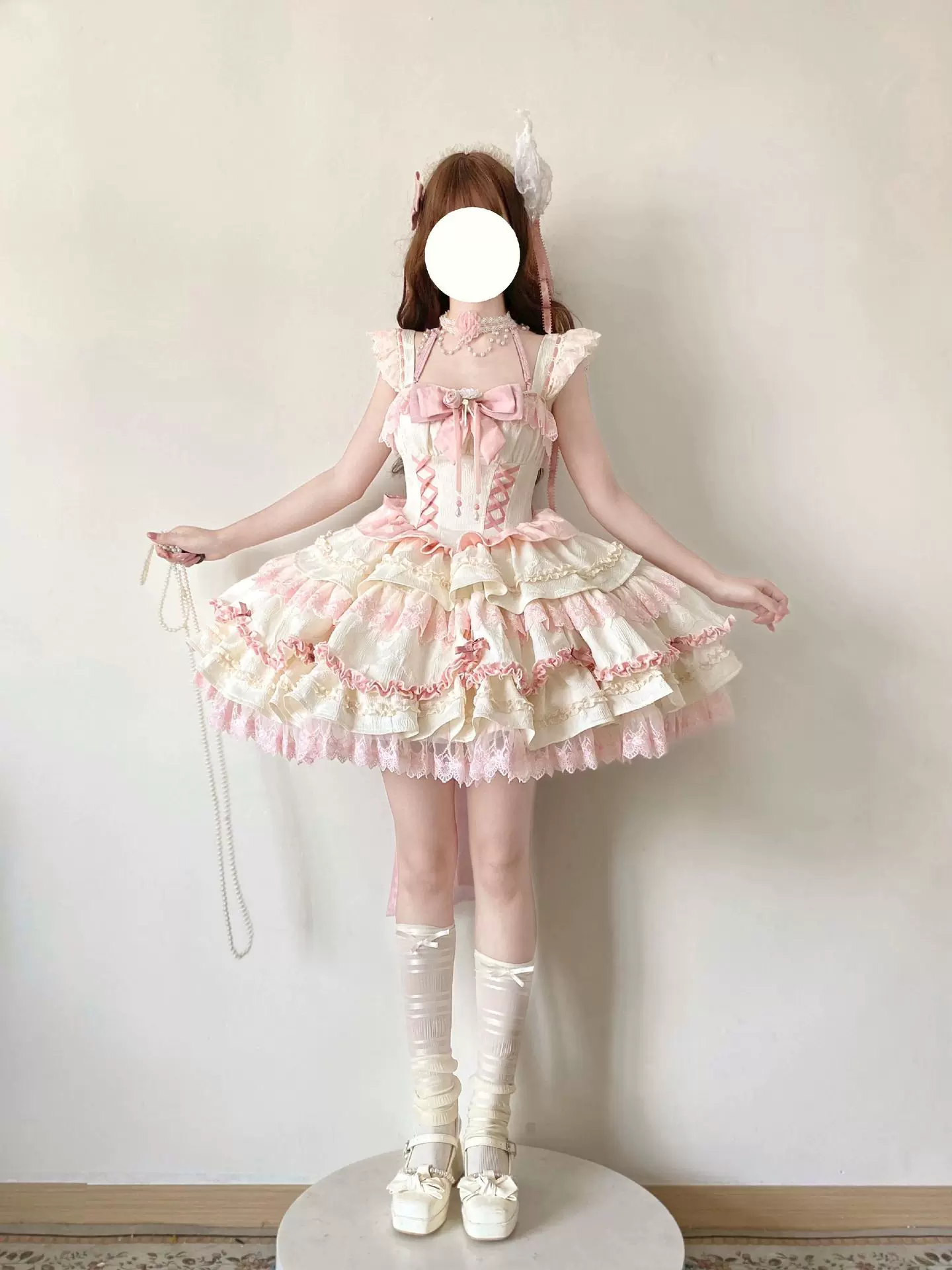 Настоящий маленький костюм принцессы, юбка, стиль Lolita, Lolita Jsk