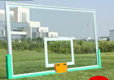 Tempered glass rebounds, angle iron frame, transparent backboard, basketball rack, high-end rebounds, dunk
