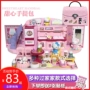 Cô bé công chúa chơi nhà đồ chơi KT mèo cô gái túi xách Hello Kitty quà sinh nhật mèo nhà lego con gái