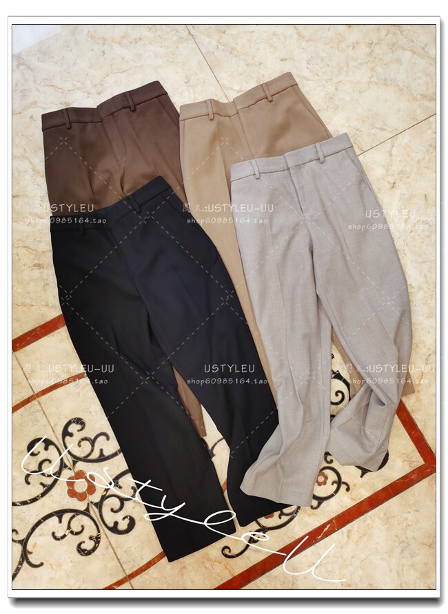 Back - yard pants FK Nordic in version of thin high waist wool plus wool laxle new four colors