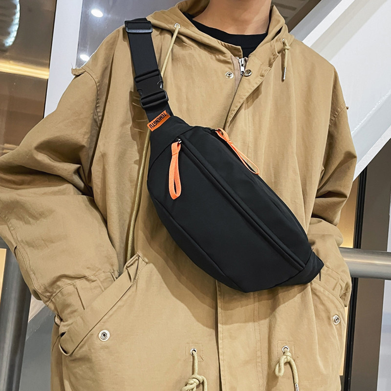 Sports bag high-sense running walking chest bag men in tide bag casual bag students waterproof breast bag