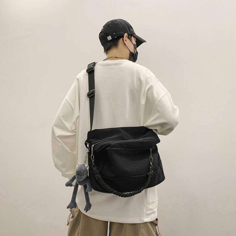 Couple large capacity skinny bag bag bag bag bag fitness bag bag Youth Japanese zipper casual mail bag