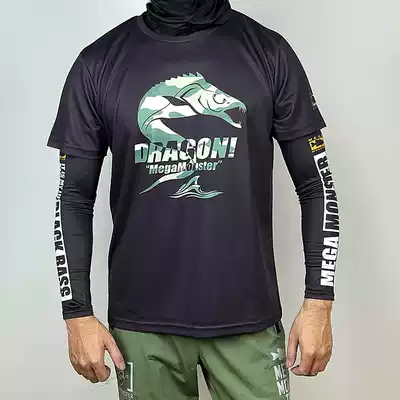 Summer quick-drying short-sleeved T-shirt sunscreen breathable fishing Luya sea fishing clothes Sea Wolf GT MEGAMONSTEER