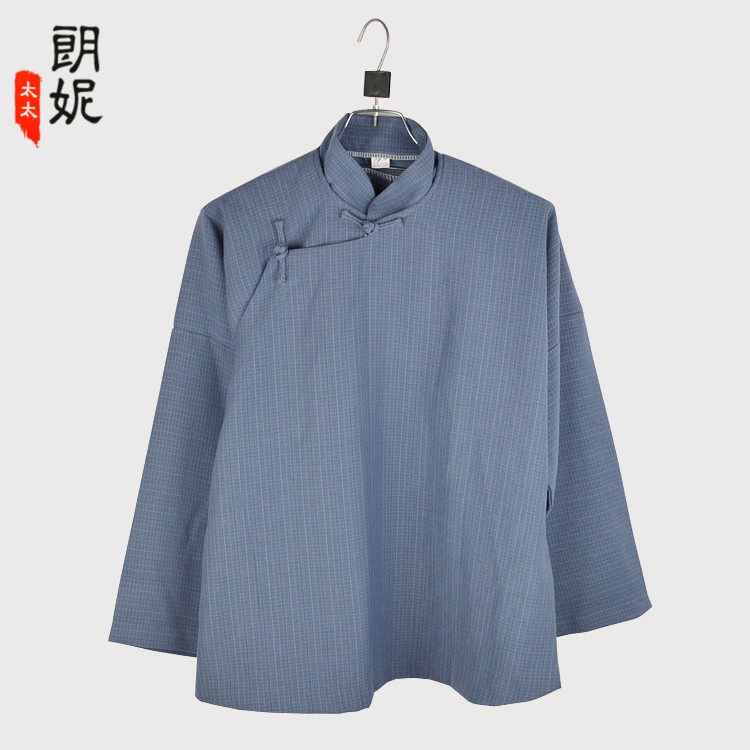 朗妮太太中老年女春装上衣复古大襟 80-90岁奶奶夏装斜襟中式唐装