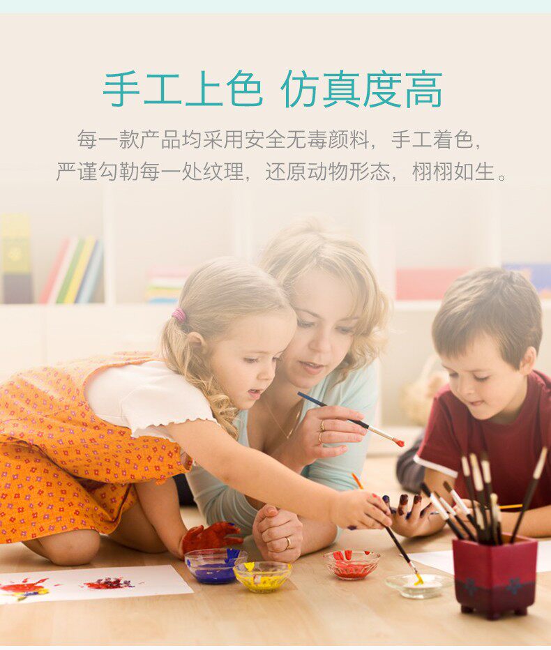 Игрушки-животные recur悦酷白孟加拉虎软胶动物仿真模型草原野生动物早教认知玩具