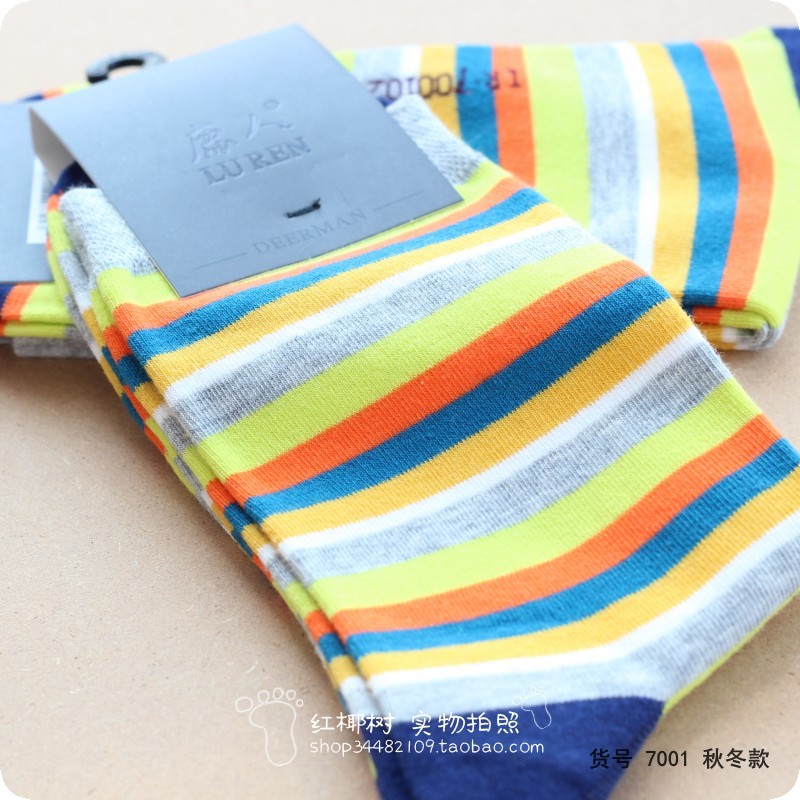 Hươu người đàn ông đích thực kinh doanh vớ 7001 7003 ẩm ướt thoải mái mô hình mùa thu và mùa đông kháng khuẩn trong vớ nam ống vớ cao cổ