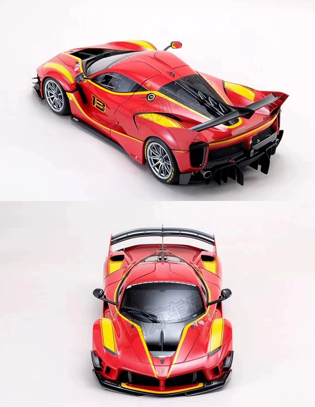 Mô hình ô tô mô phỏng mô hình xe ô tô BBR 1:18 Ferrari FXX-K Evo # 13 mô hình lái xe hoàn toàn bằng hợp kim - Chế độ tĩnh