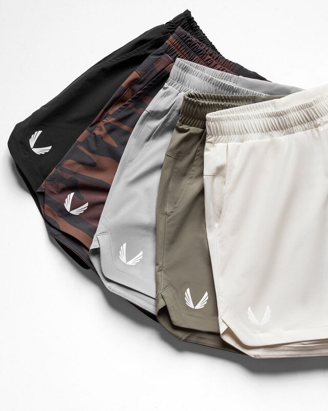 Asrv Quick-Dry Sports Pants for Men, Summer Training American-Style Marathon Night Running Shorts, Knee-Length Fitness Shorts